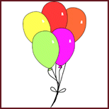 coloured ballons