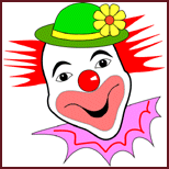 Clown's face